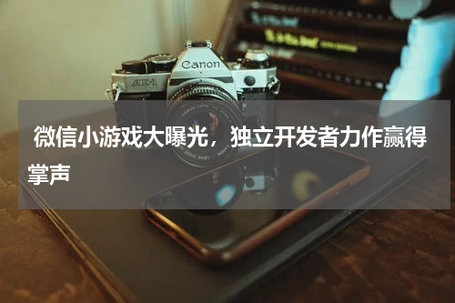  微信小游戏大曝光，独立开发者力作赢得掌声