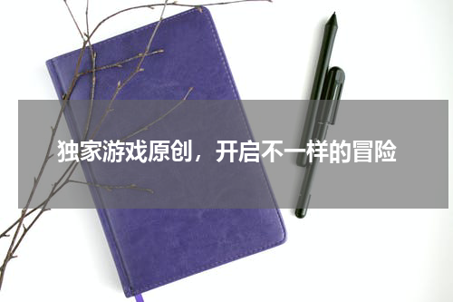 独家游戏原创，开启不一样的冒险