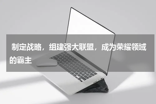  制定战略，组建强大联盟，成为荣耀领域的霸主