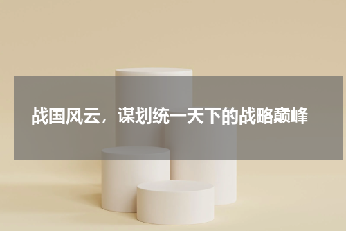  战国风云，谋划统一天下的战略巅峰