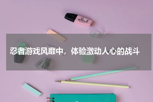  忍者游戏风靡中，体验激动人心的战斗