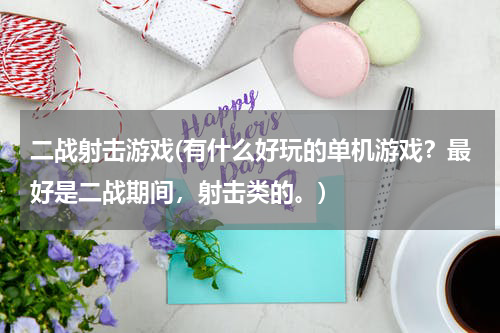 二战射击游戏(有什么好玩的单机游戏？最好是二战期间，射击类的。)