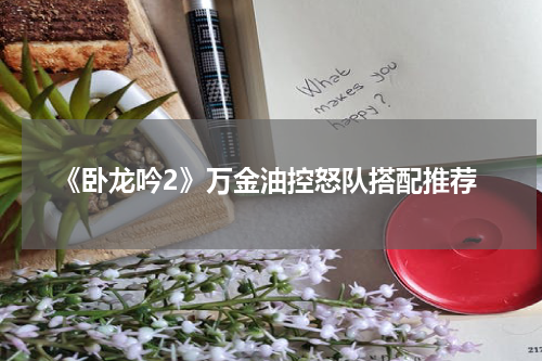 《卧龙吟2》万金油控怒队搭配推荐